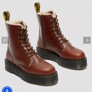 Dr. Martens Jadon Faux Fur Lined Platform Boots US 9 Women’s